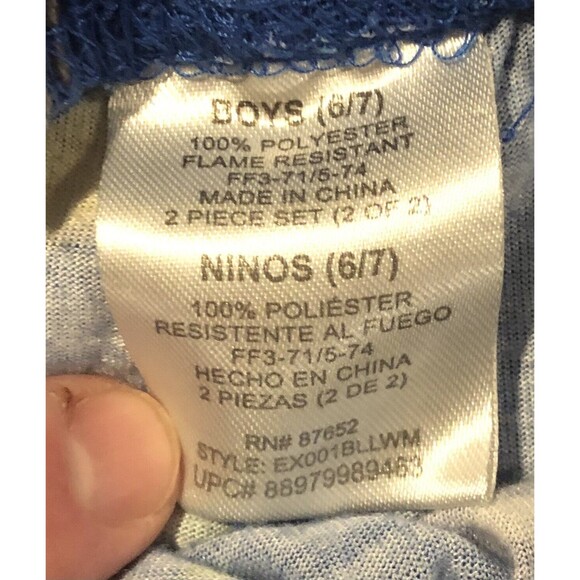 Nintendo Animal Crossing Boys Pajamas 2-Piece Long Sleeve Sleep Set Size 6/7 - Picture 7 of 8